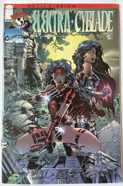 Elektra / Cyblade #1 (Marvel / Top Cow) Devil's Reign