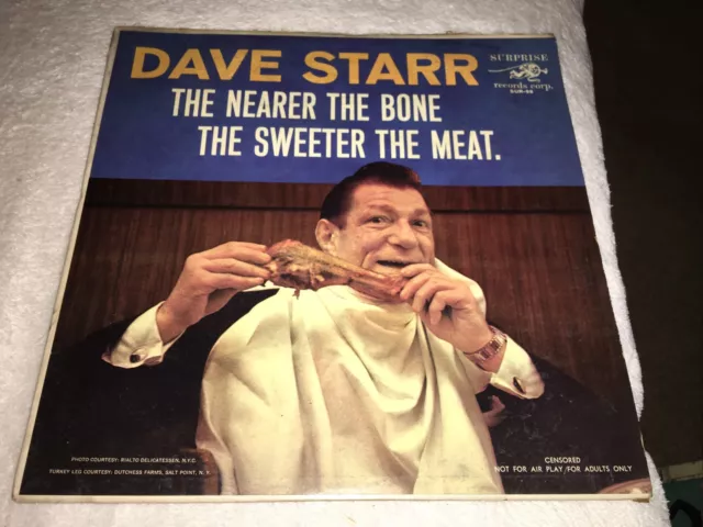 LP Dave Starr 'The Nearer The Bone The Sweeter The Meat' 1962, sur-98