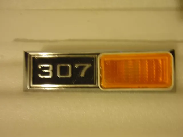 NOS 1968 CHEVY CHEVELLE EL Camino Nova Impala 307 Side Marker LIGHT BEZEL EMBLEM