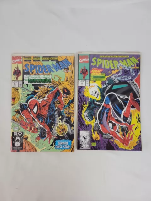 Spiderman #6 & #7 2 Part Hobgoblin Story Marvel Comic Books 1991