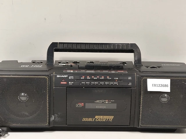 Radio Cassette Sanyo MS 350 LE – Vintage 1985 (pour Pièces Ou Restauration)