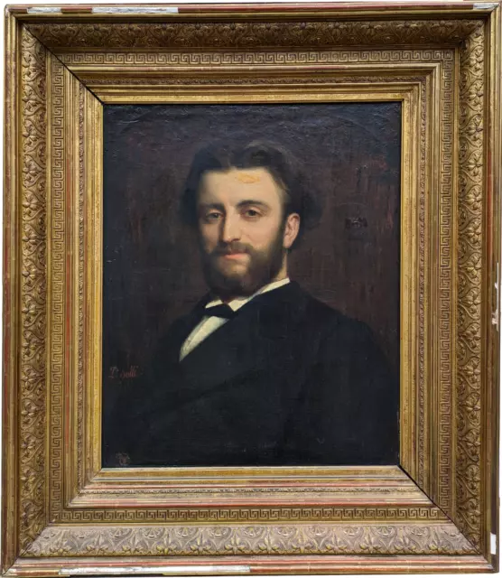 P. DALLE' - Ritratto di uomo, epoca XIX secolo