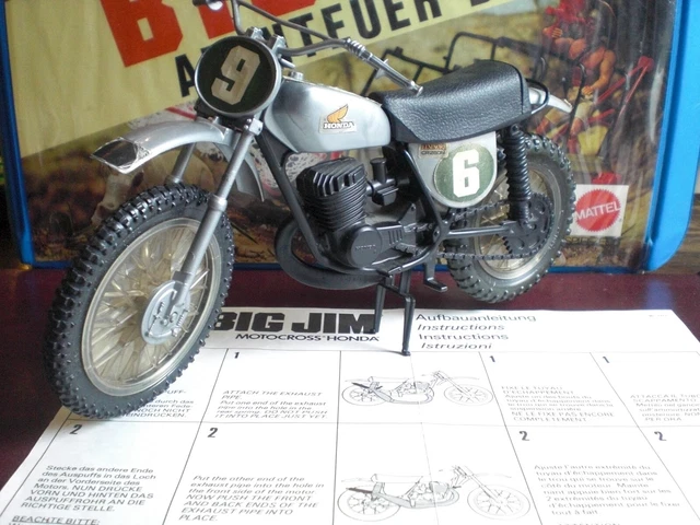 Big Jim Mattel Moto Cross Elsinore - 1970's - Original Incomplet Bel état