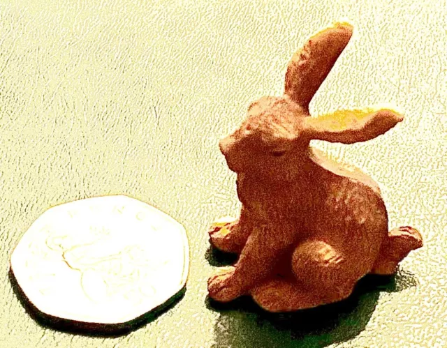 Miniature Hare Rabbit Sweet Little Resin Ornament Friend For Barbie Lot 3
