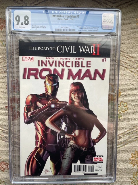 Invincible Iron Man #7 CGC 9.8 1st Print 1st Appearance Riri Williams NM Wakanda