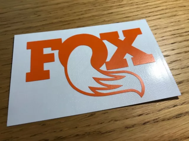 Fox Shox Logo Decal Cut Vinyl Sticker Bike Car Van Camper Mtb Downhill Helmet