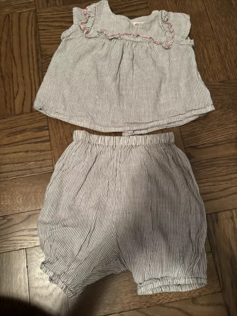 Baby Bonpoint 2 Piece Matching Outfit Set  6 Months