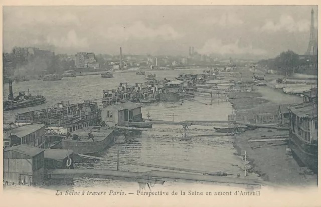 PARIS - Perspective de La Seine En Amont d'Auteuil - France - udb (pre 1908)