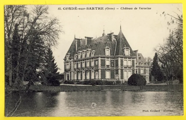 cpa Castle of France 61 - CONDÉ sur SARTHE (Orne) CHÂTEAU de VERVEINE