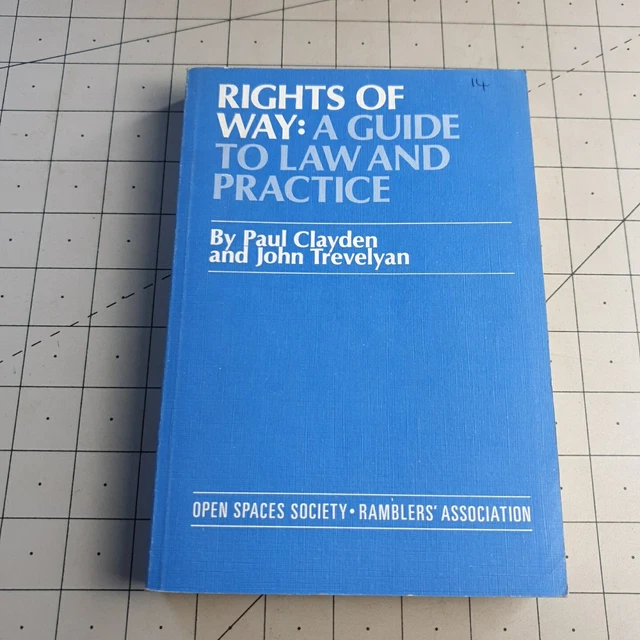 RIGHTS OF WAY A Guide to Law and Practice Paul Clayden 1983 PB Book £30.00 - PicClick UK