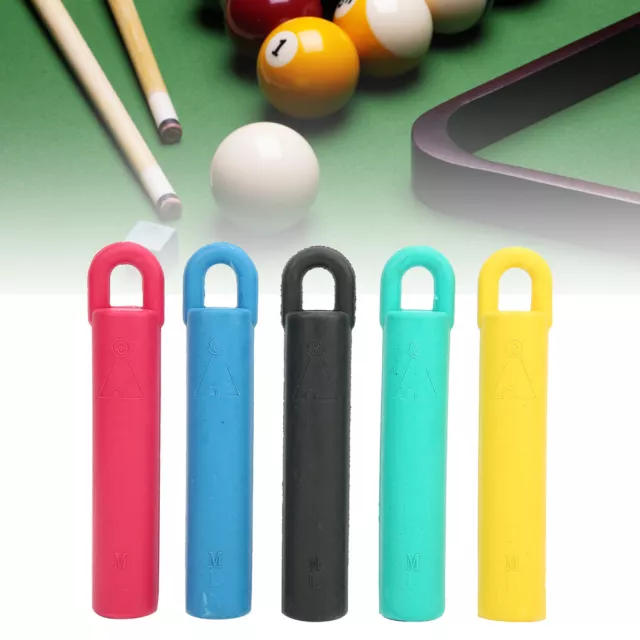 5PCS Rubber Professional Short Pool Snooker Billiard Tip Hanging Hang Clamp