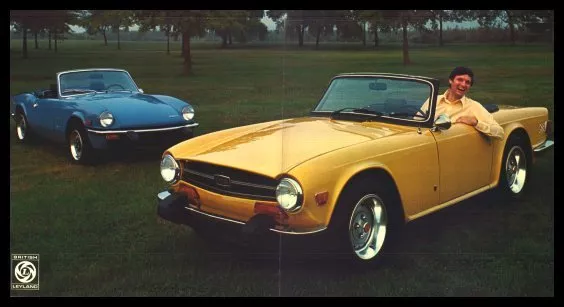 1974 Triumph TR6 Spitfire 1500 Brochure Alan Alda, Original 74