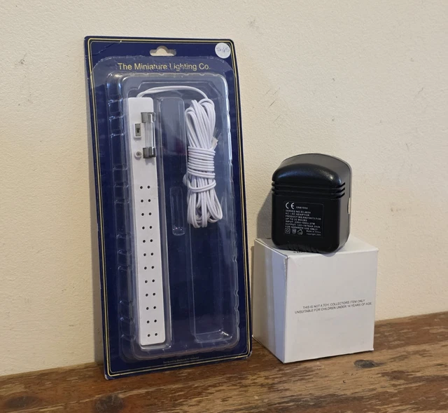 THE MINATURE LIGHTING CO - POWER STRIP + TRANSFORMER PLUG - For DOLLS ...