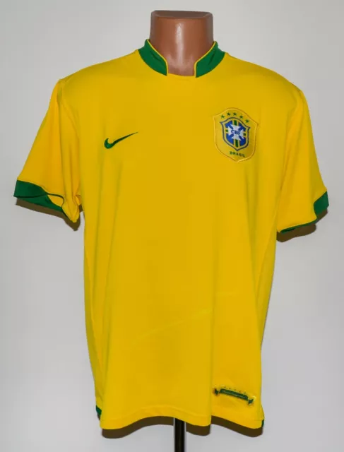 Brazil National Team 2006/2007/2008 Home Football Shirt Jersey Nike Size L Adult