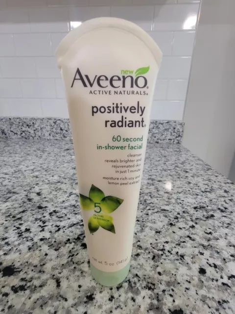 Aveeno Active Naturals Positively Radiant 60 Second In-Shower Facial 5 oz 2