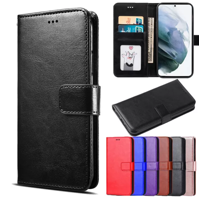 For Samsung Galaxy S8 S9 S10 S20 S21 S22 S23 S24 FE Wallet Leather Case Cover