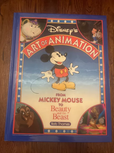 DISNEY'S ART OF ANIMATION MICKEY MOUSE to BEAUTY & The Beast 1991 1st Edition