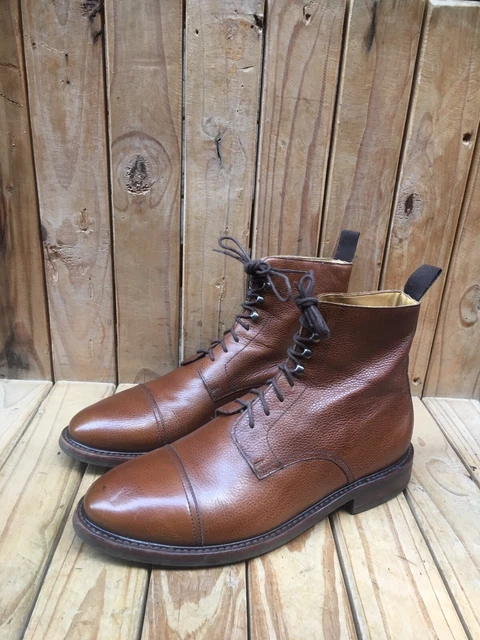 The Original Klondike Brown Leather Cap Toe Boot Shoes Mens Size 11 Casual Italy Shop Brown Mens Tony Lama Creedance 11 Inch Square Toe  main image 2