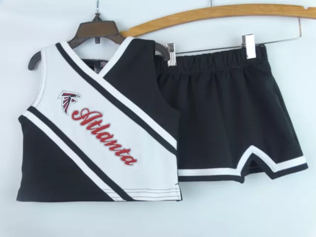 Atlanta Falcons Cheerleader NFL Team Apparel Girl's Size M 5/6 Outfit Top Skirt