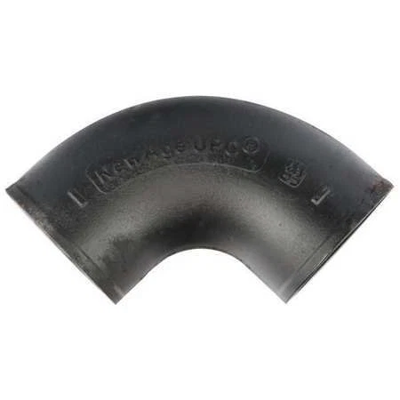 ZORO SELECT 220200 90 Bend,Cast Iron,8 in Pipe Size,Socket