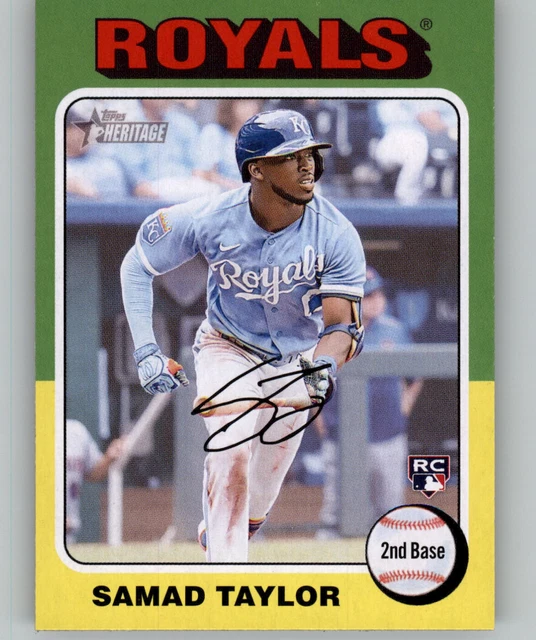 (8) 2024 TOPPS Heritage SAMAD TAYLOR Rookie Card Lot (x8) Royals RC