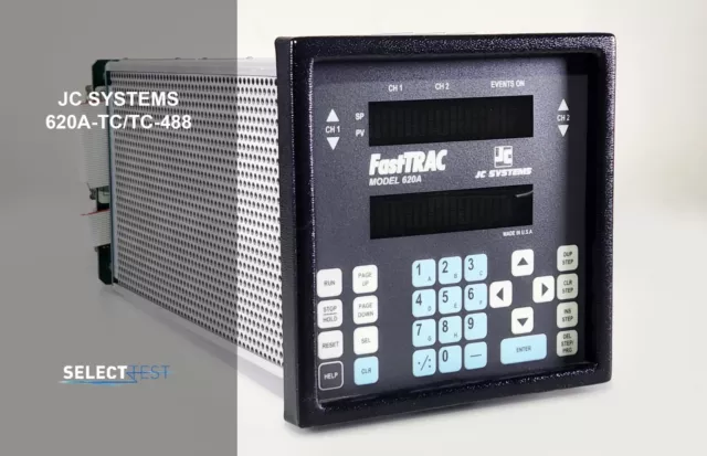 Jc Systems 620A-Tc/Tc-488 Environmental Chamber Controller Dual Chan. (Ref 838J)
