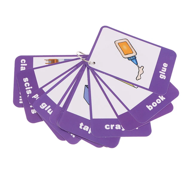 FLASHCARDS KEY RING Storing Adorable Illustration Flash Cards £10.88