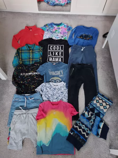 NEXT BOYS BUNDLE CLOTHES 14 ITEMS GREAT QUALITY! Age 5-6 years NEXT/H&M/REGATTA