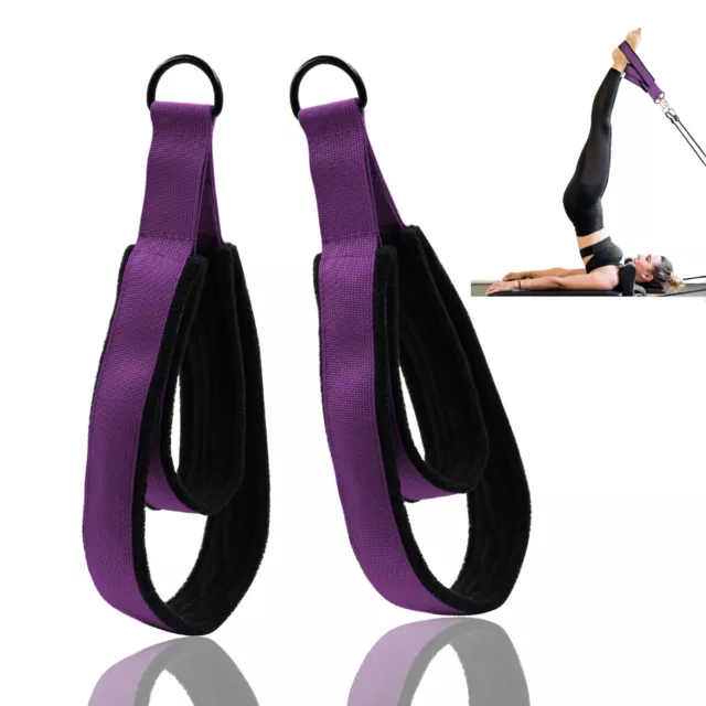 PILATES REFORMER DOUBLE Loop Straps Handle D-Ring Fitness Yoga Accessories  Gift $15.95 - PicClick