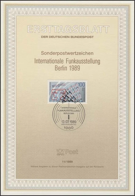 ETB 11/1989 Funkausstellung IFA, Satellit, Parabolspiegel