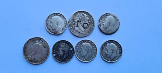 Pre 1920 British Silver Coins. Scrap .925 Sterling 11.6g *COMBINED P+P*