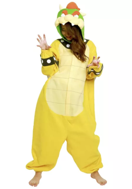 SAZAC Fleece Kigurumi Super Mario Bowser Free Size