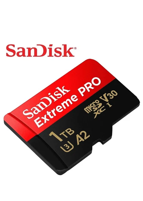 Tarjeta Micro SD SanDisk Extreme PRO 1 TB Clase 10 U3 SDXC TF Memoria UHS-I 170 MB/s