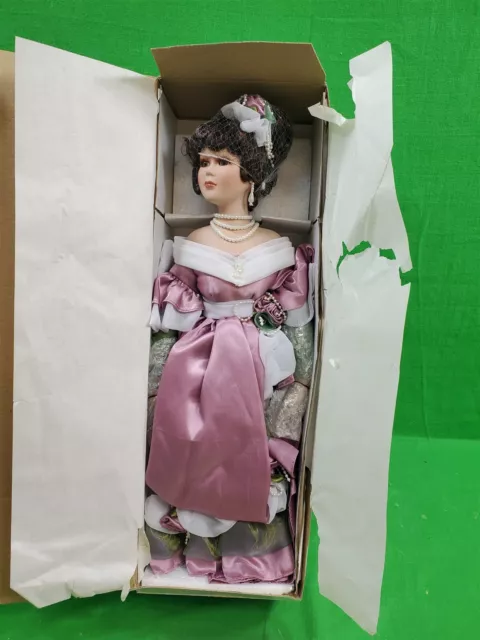 NIB Heritage Signature Collection Porcelain Doll Pearl ~ COA ~ 17 Inches 2