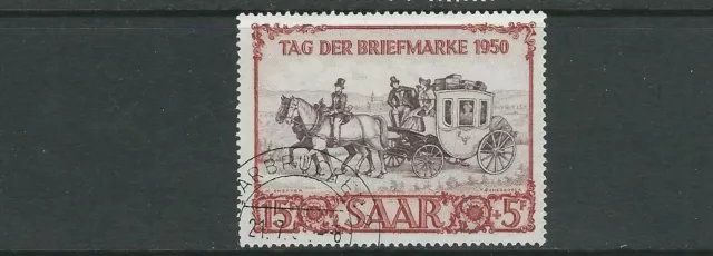 Saar 1950 Postkutsche (Scott B76) VF Gebraucht