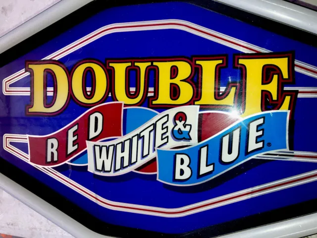 IGT Slot Machine DOUBLE Red White & Blue Topper  Very Cool
