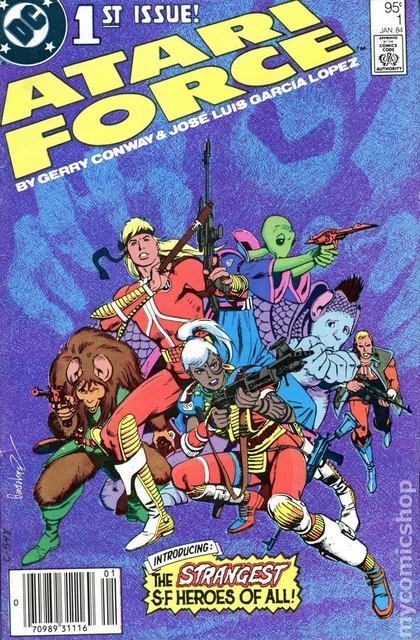 Atari Force Canadian Price Variant #1 FN- 5.5 1984 Stock Image Low Grade