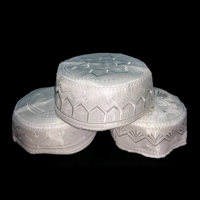 Musulmani Uomini Namaz Cappello Preghiera Tradizionale Islamico Kufi - Foto 12