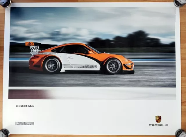 original Porsche Plakat Poster Porsche 996 erster Porsche 911 GT3 R