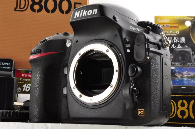 Nikon D800E 36.3 MP Digital SLR Camera Body SC22820 w/Box Near Mint +5 #1950