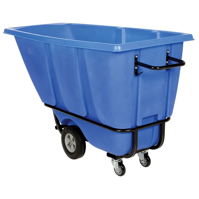 Vestil, .5 CU YD HD Tilt Truck 1.4K Blue, Capacity 1400 lb, Color Blue, Model#