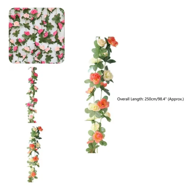 Tela de guirnalda de simulación ornamental vívida colgante de flores falsas de color brillante