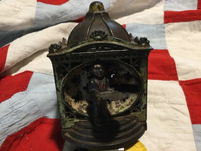 1875 Halls Lilliput cast iron mechanical bank