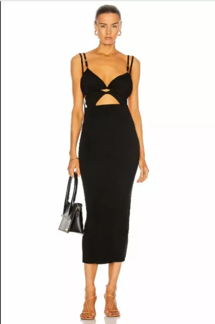 Jacquemus La Robe Pila Black Dress Women's Size FR 42 / 10 US