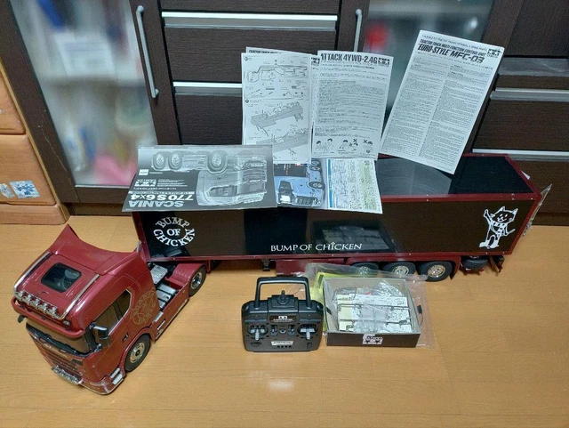 Set-up Sospensione E Sterzo Assemblato 1/14 Per Tamiya Scania 770S 8x4/4, Modellismo