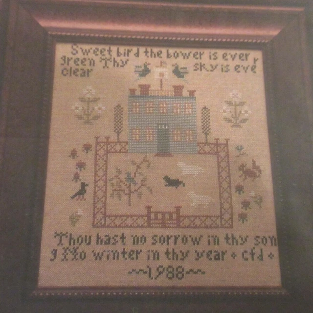 HTF Sheepish Designs SWEET BIRD SONG Counted Cross Stitch Pattern & Threads
