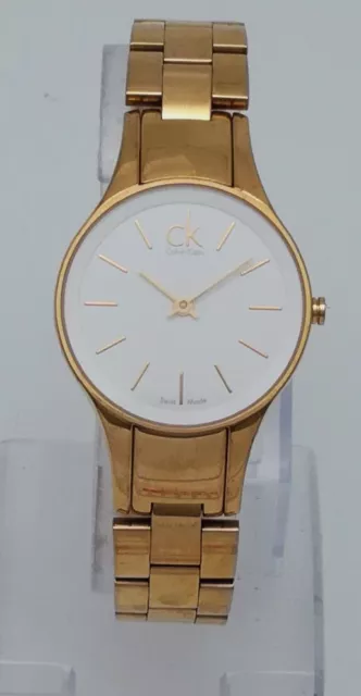 Calvin Klein Damenuhr,Armbanduhr,Edelstahl,Saphirglas,die Uhr läuft,