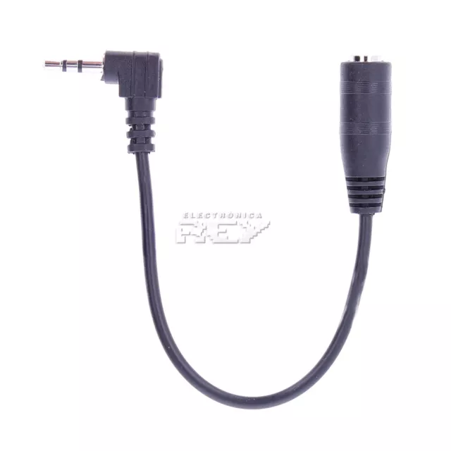 Cable Adaptador MINI JACK 2.5mm MACHO a MINI JACK 3.5mm HEMBRA Convertidor v108