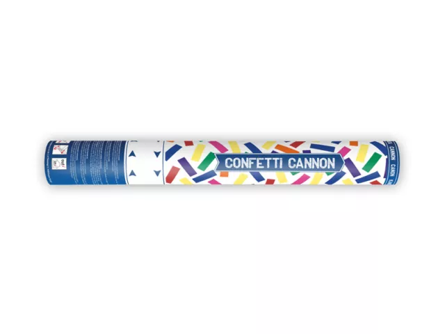 Cannone Tubo SPARACORIANDOLI coriandoli multicolor colorati - 40cm