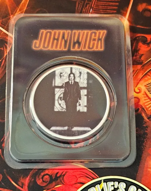 John Wick® 1 oz .999 Colorized Silver Baba Yaga Round in TEP